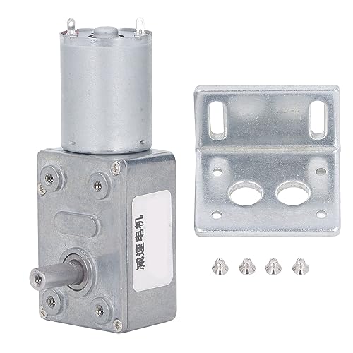 DC Getriebe Motor, 24V JGY 370 Zink Legierung Cover 12Mm Einzelwelle 4 bis 25Kg (30RPM) von Phefop