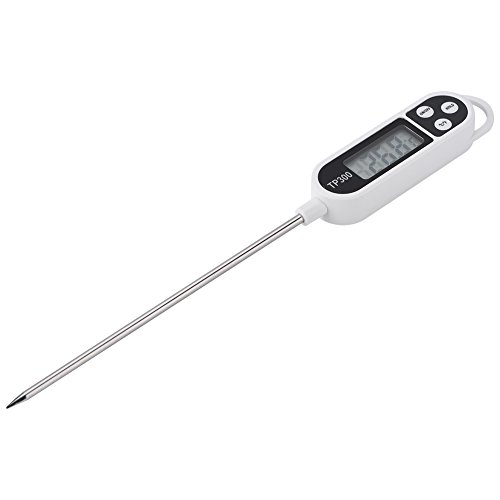 Hochwertiges LCD-Küchen-Thermometer für den Heimgebrauch – Bereich von -50 °C bis 300 °C für Steak, Fisch, Süßbrot – 1 Batterie LR44 Hochwertiges LCD-Küchen-Thermometer für den Heimgebrauch – Bereich von -50 °C bis 300 °C für Steak, Fisch, Süßbrot – 1 Batterie LR44 von Phefop
