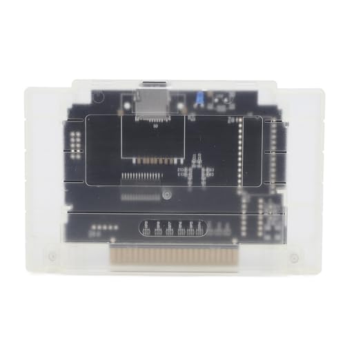 Innovative Game Cartridge Card for SFC, 3000 in 1 Video Game Cartridge, Supports 32GB Memory Card, USA Version Only (Transparent White) von Phefop