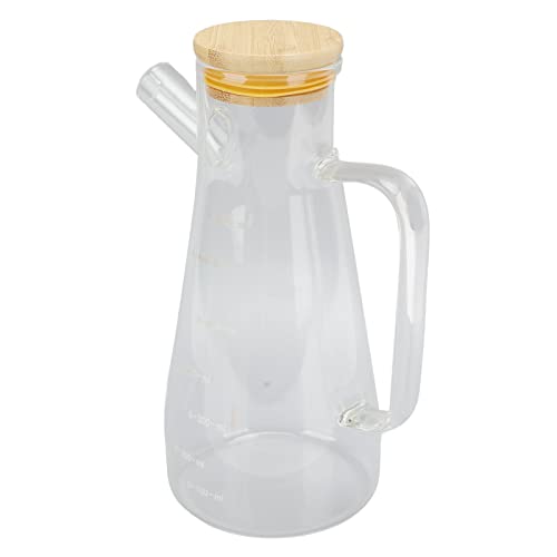 Ölspender aus hochwertigem Glas Borossil mit Skalendesign, Ergonomischer Essigspender für erfahrene Küchenchefs (650 ml) von Phefop