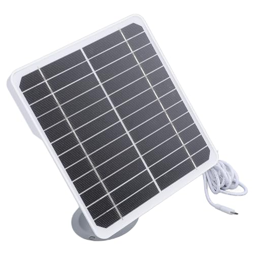 Phefop 20 W 5 V Solarmodul für Überwachungskameras, Solarlademodul für den Außenbereich, IP68-wasserdicht, mit 3 Meter Kabel und Verstellbarer Halterung für Wildtier- oder Heimkameras von Phefop
