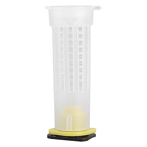 Phefop 20pcs Imkere Aufsteigere Aufzuchtbecher, Plastik Transportieren Fänger Biene Königin Käfige Roller Bienenzucht Vorzubecher für Imkeren Verwenden (20 PACK) von Phefop