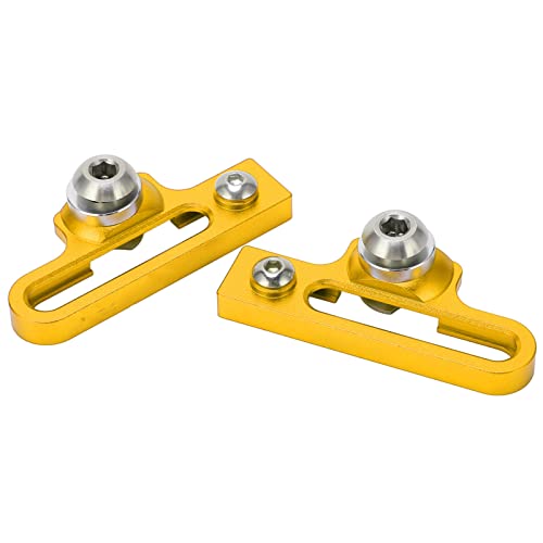 Phefop 2pcs Aluminium -Legierung Fahrrad C Clamp Extender Bremsbremse C Road Bike Setup Adapter, Hohles Design Leichte Resistente Korrosion, Radspiegel (Gold) von Phefop
