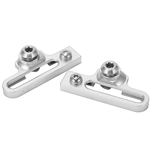 Phefop 2pcs Aluminium -Legierung Fahrrad C Clamp Extender Bremsbremse C Road Bike Setup Adapter, Hohles Design Leichte Resistente Korrosion, Radspiegel (Silver) von Phefop