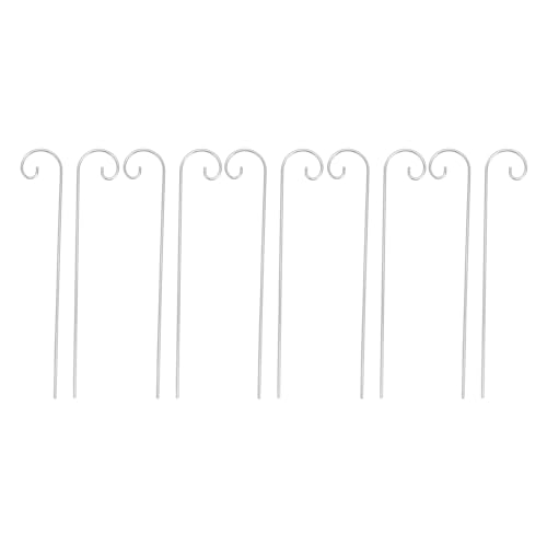 Phefop 30 Pcs 20 Cm Pflanzetikett Haken, Markieretikettenhänger, Rostfeste Deformierte Gartenschildhaken, Hangstangen für Blumenpflanzgefäße Pflanzenbehälterzubehörzubehör von Phefop