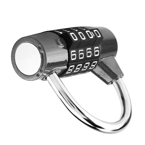 Phefop 4 Ziffer Code Kombination Sperre Resettierkennwort Zurücksetzen Veränderlicher Code Hochsicherheit Zinklegierung für das Koffer Fitnessstudio Locker Toolbox Cabinet mit 10000 Kombinationen von Phefop