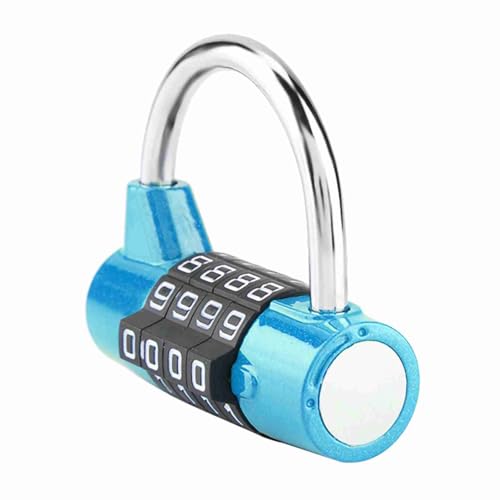 Phefop 4 Ziffer Code Kombination Sperre Resettierkennwort Zurücksetzen Veränderlicher Code Hochsicherheit Zinklegierung für das Koffer Fitnessstudio Locker Toolbox Cabinet mit 10000 Kombinationen von Phefop