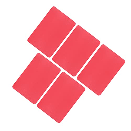 Phefop 5pcs PVC -Reparaturflecken, Einfach zu Verwendendes Boots -Patch -Kit für Aufblasbare Boote, Kajaks, Kanus, Flöße mit PVC -Kleber, Hilfreich Im Täglichen Leben, 15 X 10 cm (Rot) von Phefop