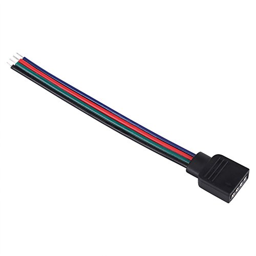 Phefop Die Kabel des 4-poligen Kabelverbinders verbinden effektiv die LED-Leuchten 5050/3528/3014 für DIY-Projekte mit 20 Stück, 10 cm (Busleiste) von Phefop