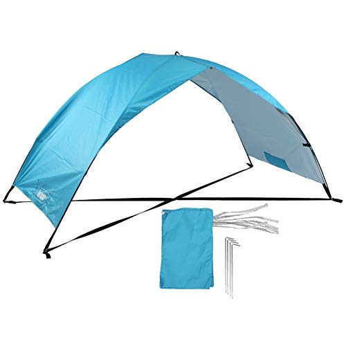 Phefop Doppelklappbares Tragbares Sonnenschutzzelt mit Sandbeach -Markise, Leicht zu Montieren, aus Hochwertigem Polyestermaterial, Geeignet für Strandurlaub, 210 X 100 cm Phefop Doppelklappbares Tragbares Sonnenschutzzelt mit Sandbeach -Markise, Leicht zu Montieren, aus Hochwertigem Polyestermaterial, Geeignet für Strandurlaub, 210 X 100 cm von Phefop