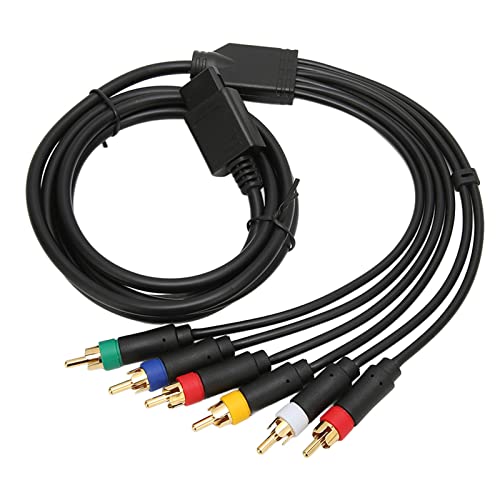 Phefop Hochwertiges RGB-RGBS-Komponenten-AV-Kabel für N64 SFC -Spielekonsolenzubehör mit 4 BNC-Anschlüssen von Phefop