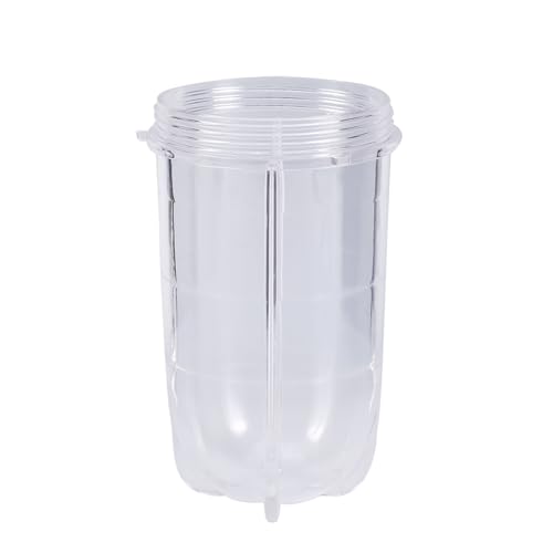 Phefop Hoher und Kurzer Becher-Mixer-Entsafter-Ersatzteile Zubehör, 2 Größen Optional, BPA-No, Kunststoff mit Transparentem Körper, für Sichere Verwendung (Kurze Tasse) von Phefop