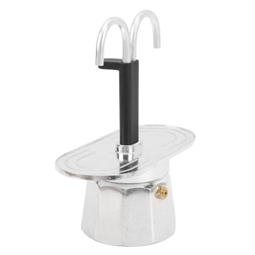Phefop Kaffeemaschine Kaffeemaschine Doppelkopf 100ml Italienischer Topf Mini Dual Espresso Maker Fast Brewing und Easy Clean für Haus-, Büro- und Reise -Aluminium -Legierungsmaterial (Decagon Phefop Kaffeemaschine Kaffeemaschine Doppelkopf 100ml Italienischer Topf Mini Dual Espresso Maker Fast Brewing und Easy Clean für Haus-, Büro- und Reise -Aluminium -Legierungsmaterial (Decagon von Phefop
