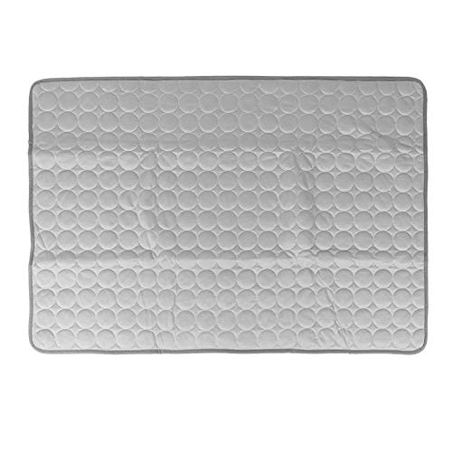 Phefop Kühlung Eisseide -Baumwoll -Haustiermatte, Atmungsaktives Hundekatz -Bettpad, Regulierung Ihrer Haustiertemperatur, Geeignet für Alle Szenen, Leicht zu Bewegen, 4 Größen (62 * 50 cm) von Phefop