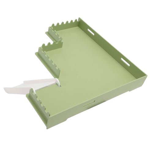 Phefop Large Space Hamster Standplattform Set mit Kletterleiter, Lustiges Interaktives Haustierspielzeug für Ruhe und Unterhaltung, Einfach in den Meisten Käfigen zu Installieren (M-Typ) von Phefop