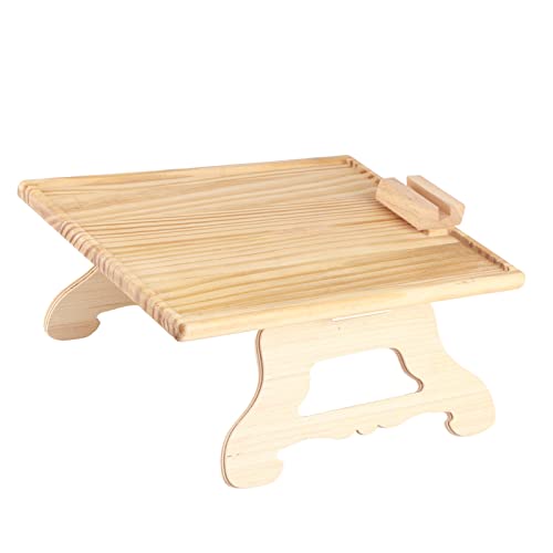 Phefop Liege Armlehnen Organizer Tablett Clamp/Holder auf Sofa Tablett Holzarmtisch für Getränke Snacks Telefon Walnussbraun (Rechteckig) von Phefop