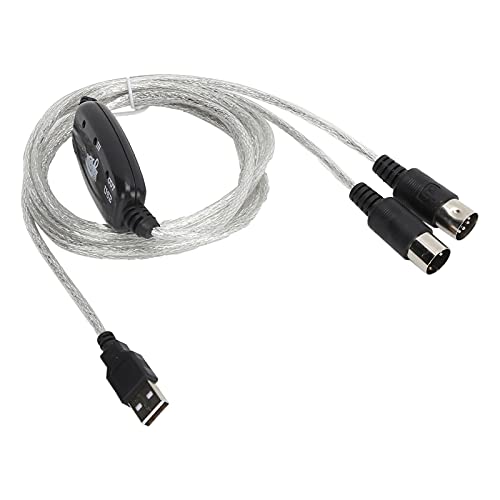 Phefop MIDI MIDI-Konverter MIDI-Kabel mit Antirussischen Antikorrosions-LED-Indikator für Elektrische Pläne von Phefop