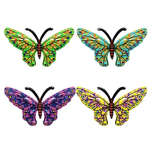 Phefop Metall Butterfly Wall Art Multicolor Iron Decor für Innen Im Freien Im Freien von Phefop