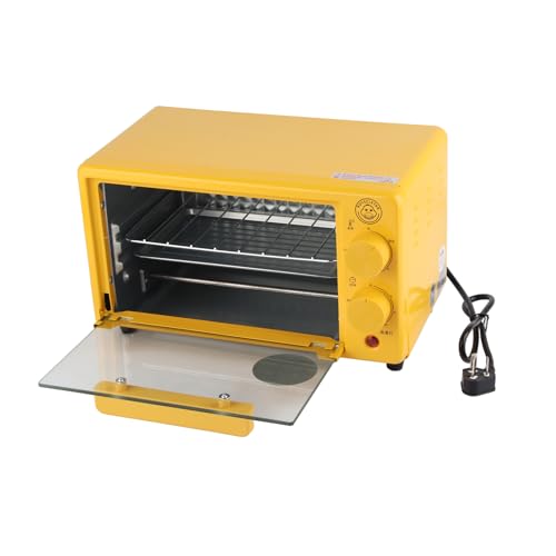 Phefop Mini Electric Backofen Langable Multifunktion 600W für Heimküche Metall Netter Muster Backofen für Küchen Au -Plug (mit Timing) von Phefop