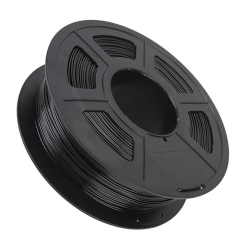 Phefop PLA-Filament, 1,75 Mm PLA-Verbundwerkstoffe, Filamentbündel, Spule, Druckverbrauchsmaterial, Schwarz für 3D-Drucker von Phefop