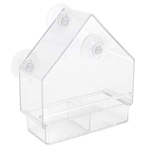 Phefop Pet Bird Feeder High -Trancency Bird Feeding Tool Dekorieren Sie den Garten Im Freien Im Freien und Lassen Sie das Vogel Einfach zu Hause Beobachten von Phefop