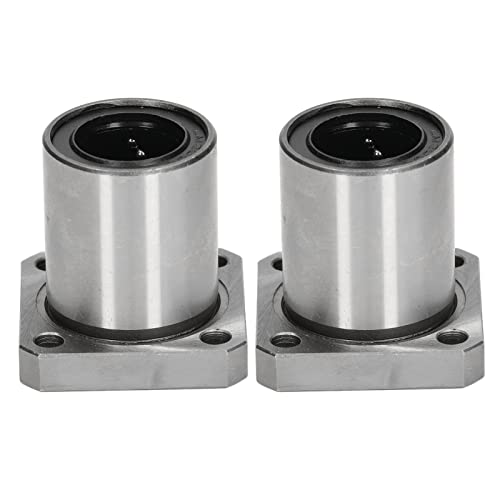 Phefop Quadratische Flanschlager Linearer Kugellager, LMK20UU 20 Mm Bohrung 32 Mm OD 42 Mm L mit Glatte Bewegung für Unendliche Lineare Bewegungssysteme von Phefop