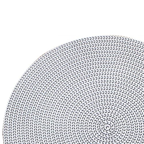 Phefop Runde Untersetzer Langlebiger, ölbeständiger Wärmeisolierung Untersetzer für PVC 6 Packungen zu Hause und Büro (SILVER) von Phefop