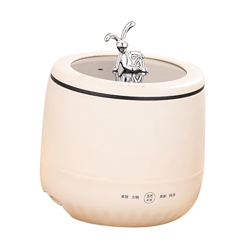 Phefop Smart Reiskocher Multifunktional Mini -Kocher für Getreide -Suppentopf mit Kompaktem Design für Apartments/Schlafsäle (Beige) von Phefop