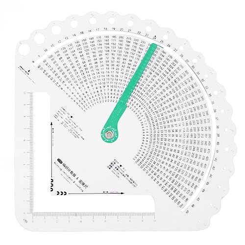 Phefop Strickmesswerkzeug, Multifunktional Genaues Strickstich -Taschenrechner -Zählrahmen, mit Einer Doppelseitigen Skala, die für die Meisten Szenen Geeignet Ist von Phefop