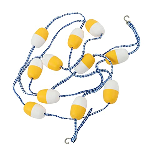 Phefop Swimmingpool -Sicherheits -Teiler Seil mit PVC Float Lane Line, 16,4 Fuß Gegenstand für Innenpool, 2,8 -Zoll -Schwimmerdurchmesser, 24,7 Unzen Gewicht, Schnellinstallation von Phefop