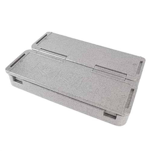 Phefop Tragbare Lebensmittelträgerbox 60 L Isolierter Kühlertasche Große Kapazität Thermal für Camping -Camping -Picknick Strandfischen Im Freien (GRAY) von Phefop