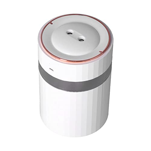 Phefop Tragbarer Doppelspray -Luftbefeuchter mit Großer Kapazität für Wohnheimstürme in Home Office School mit Stummschaltung und Farbenfrohen Nachtlicht -Effekt 900 Ml (WHITE) von Phefop
