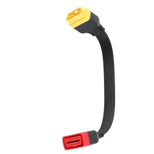 Phefop Universeller OBD-Adapter, 16-polig, Verlängerungskabel, männlich, für Auto-Diagnosewerkzeug, zuverlässiges ABS- und PVC-Material, passt zu Starthilfe, X431 V von Phefop