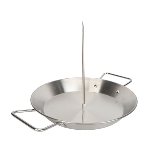 Phefop Vertikaler Spieß Grill, Edelstahl Abnehmbarer Dickens pieß Griddle Multifunktions-BBQ Grill für Steak, Ganze Hühner, Ganze Fische, Großes Fleisch (mit Pinsel) von Phefop