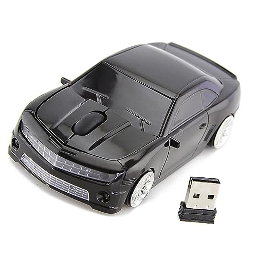 Phefop Wireless Sportsportarten für den Hohen Präzisionssensor der 2,4 -g -Maus für das Spiel für Blaues Kunststoffmaterial (Black) von Phefop