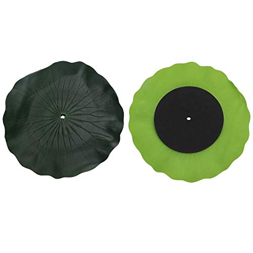 Schwimmendes Tablett in Blattform Schöne Gartendeko für Solarbrunnenpumpe, Ideal für Vogeltränke oder Teichbrunnen Set von Phefop