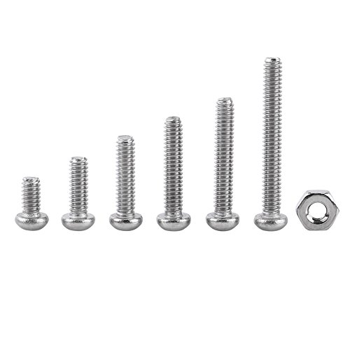 Set Kappe und Mutter Set M2 Kappe und Mutter Mutter M2 Set Schraubenset 4mm-16mm Edelstahl Schraube 304 Werkzeug von Phefop