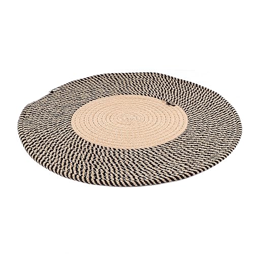 Teppichmatte, Nachttisch, leicht zu reinigen, skandinavischer Stil, Ramie-Seil, Wohnzimmer, Küche, Schlafzimmer (45 cm) von Phefop
