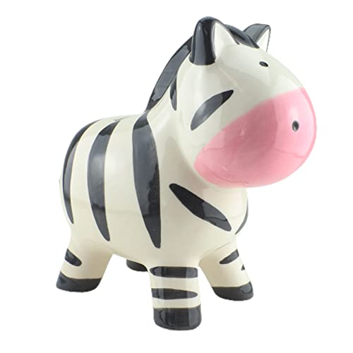 Keramik Spardose/Sparbüchse - Zebra - 17 x 10 x 17 cm - Tier Deko Spardose von PhiLuMo