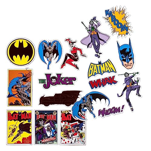 PhiLuMo Batman Magnete - Batman & Joker Comic Motive - 19 Kühlschrankmagnete - 5 cm & flach von PhiLuMo
