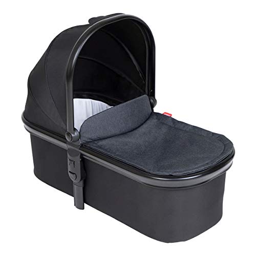 Phil&teds snug™ Babywanne (Carrycot) passt für Kinderwägen Dot, Sport, Dash, Voyager V6 2019+ mit Abdeckung in der Farbe black von Phil & Teds