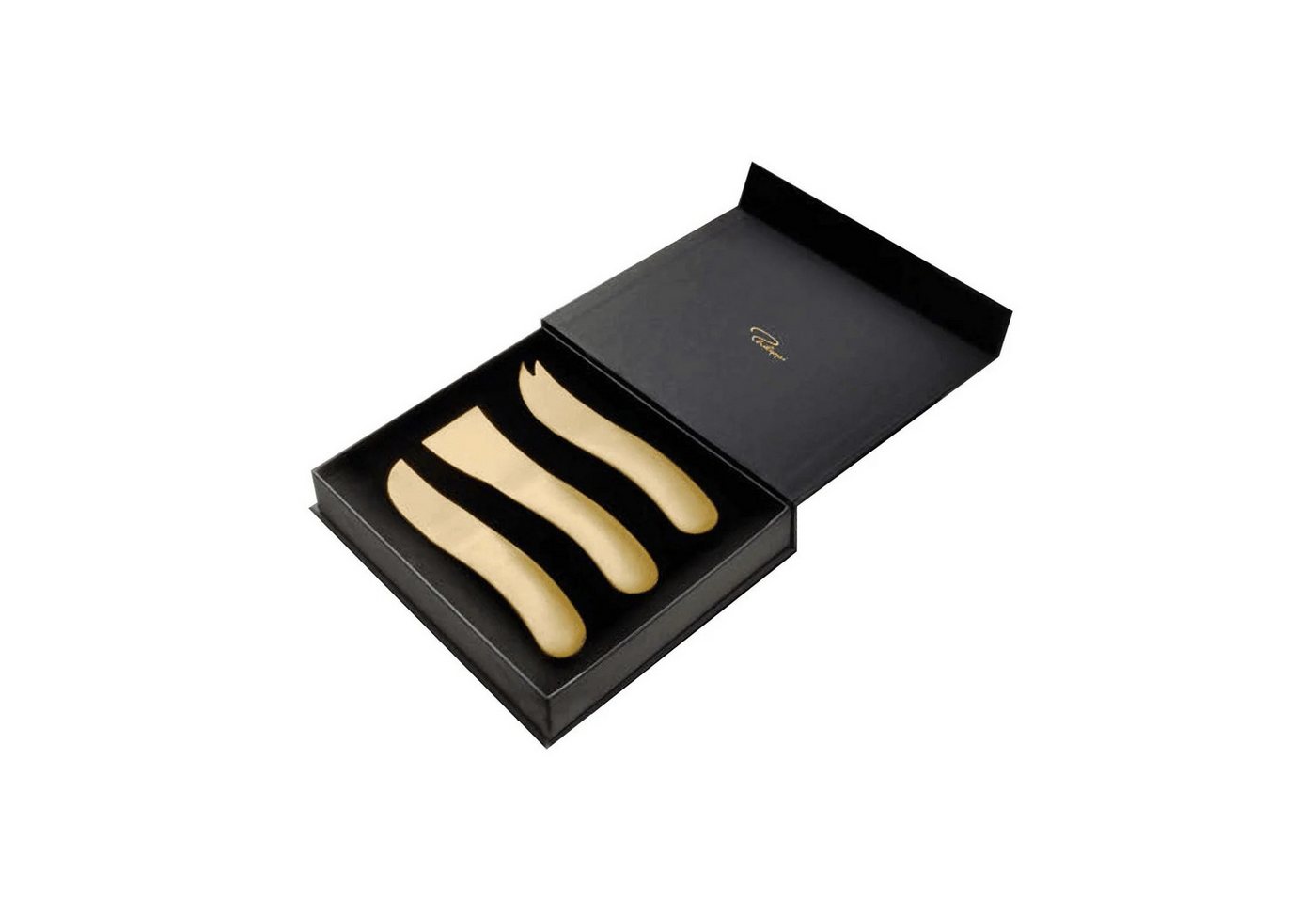 Philippi Design Käsemesser PHILIPPI Designer WAVE Käsemesser 3er Set Gold Limitiert mit Nr. Philippi Design Käsemesser PHILIPPI Designer WAVE Käsemesser 3er Set Gold Limitiert mit Nr. von Philippi Design