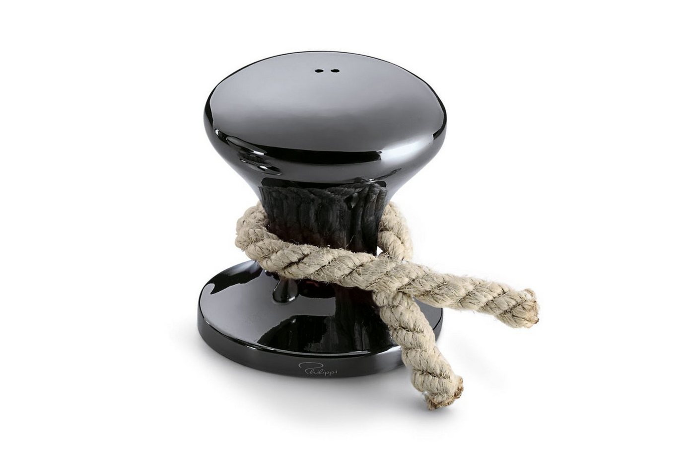 Philippi Design Pfefferstreuer, PHILIPPI Pfefferstreuer HAMBURGER STREUER mit Segeltau schwarz poliert Philippi Design Pfefferstreuer, PHILIPPI Pfefferstreuer HAMBURGER STREUER mit Segeltau schwarz poliert von Philippi Design