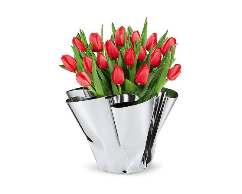 Philippi Design Tischvase Margeaux Vase Ø: 30 cm, Edelstahl, hochglanzpoliert, von Hand gefaltet von Philippi Design