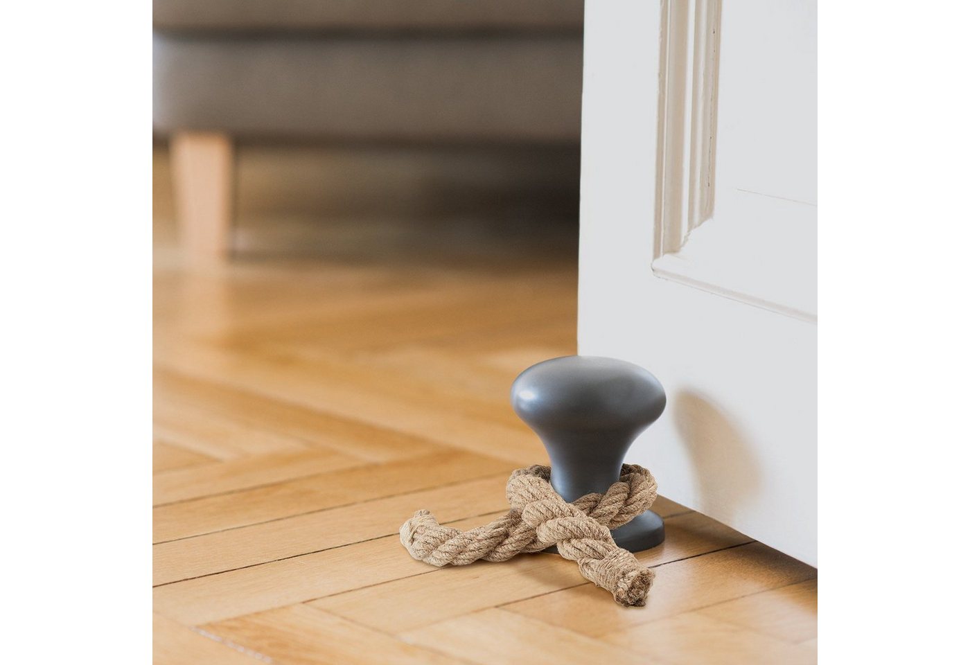 Philippi Design Türstopper, PHILIPPI Türstopper HAMBURGER STOPPER mit Tau grau Philippi Design Türstopper, PHILIPPI Türstopper HAMBURGER STOPPER mit Tau grau von Philippi Design