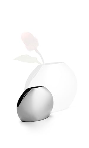 PHILIPPI Emilia Vasen - polierter Edelstahl - Moderne Design-Vasen in 2 Größen (Vase - Größe S) von Philippi