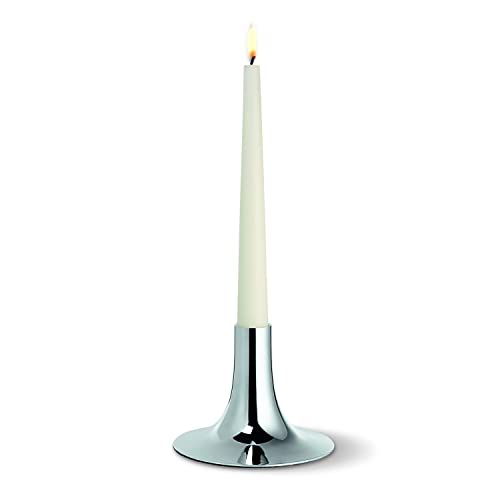 Philippi Candelabra Kerzenhalter 1er | Metallguss, Chrom, hochglanzpoliert von Philippi