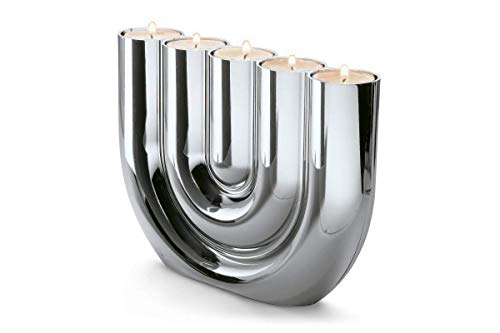 Philippi - Double U - Kerzen- oder Teelichthalter für 5 Kerzen - Zeitloser Designklassiker von Philippi