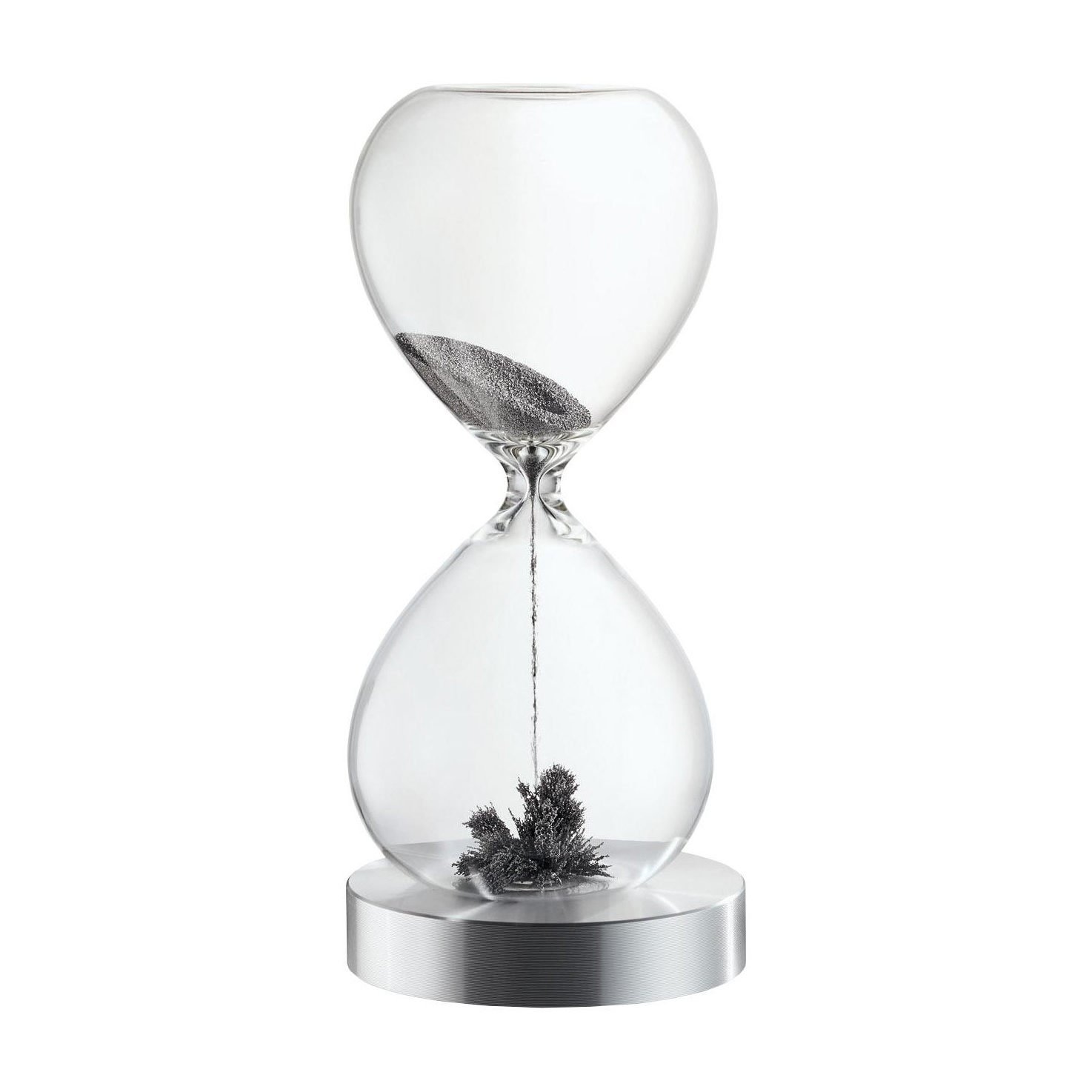 Philippi - Lala Denkpause/ Sanduhr - transparent/H x Ø 16x7.5cm/Basis Aluminium von Philippi