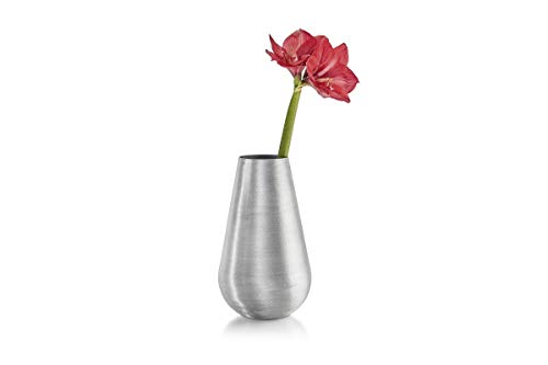 Philippi Lara Vase, Aluminium, Silber, 17 x 17 x 32 cm von Philippi